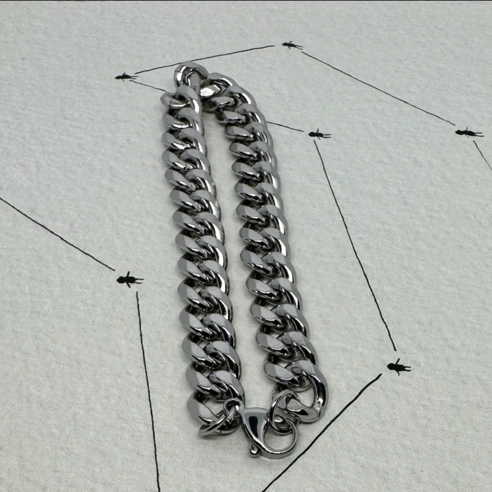Stainless Steel Curb Chain Bracelet